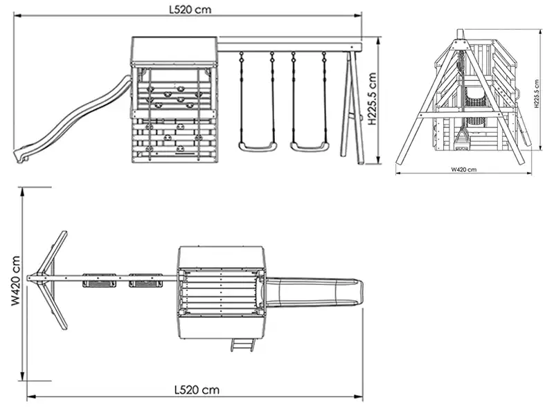 draw swing set