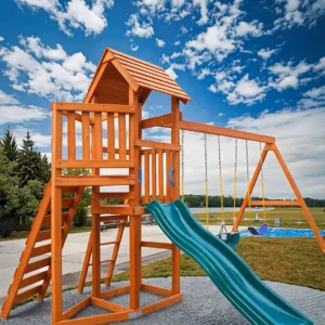 small backyard swing set