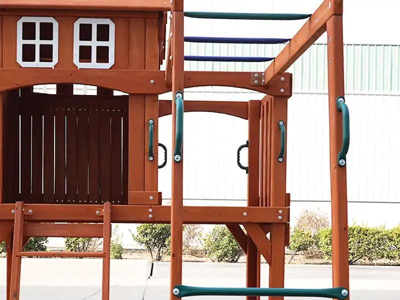 swing set with monkey bars
