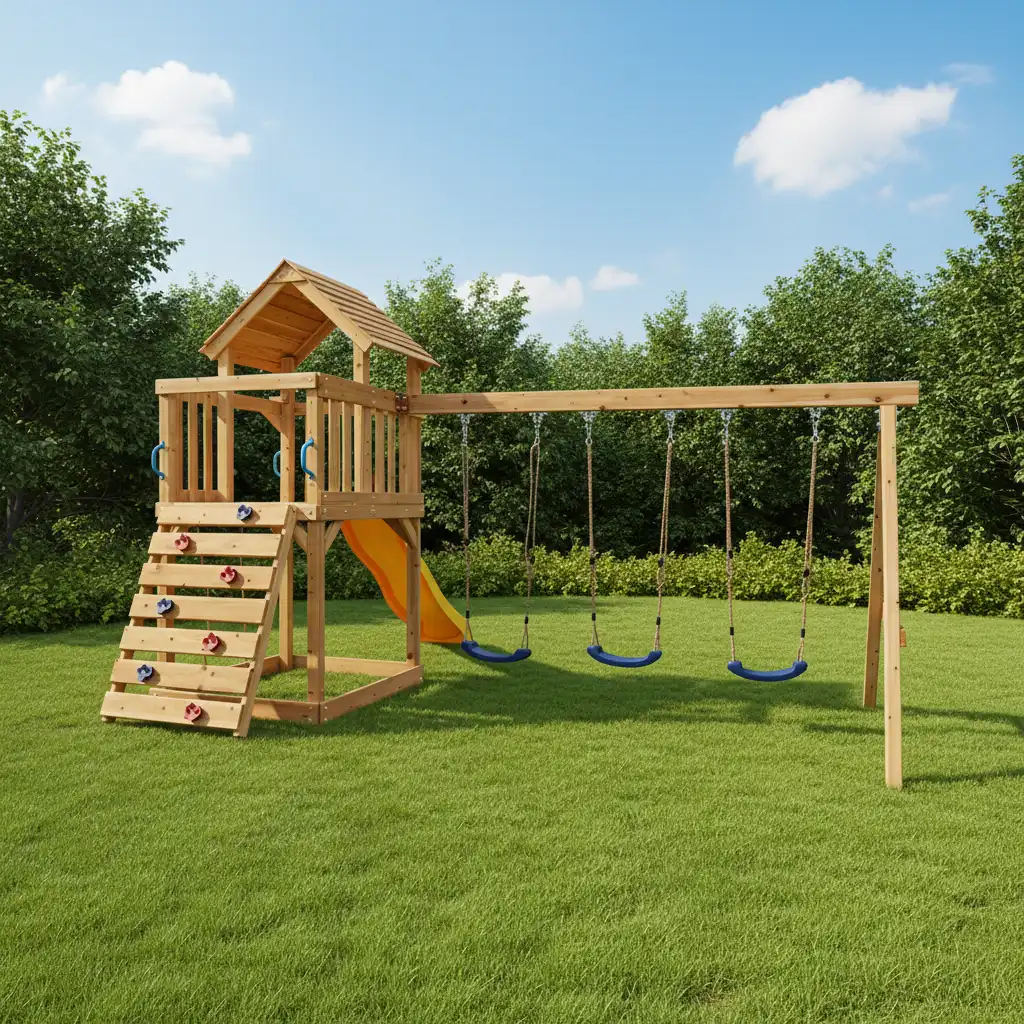 swing set wood